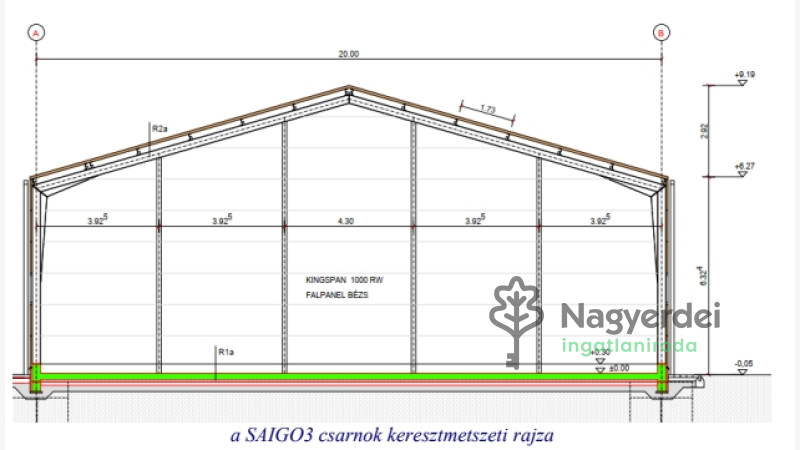 Debrecen, Regionális és Innovációs Ipari Park, ház  
