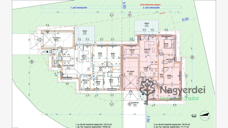 Debrecen, Veres Péter-kert, Ház, ikerház  